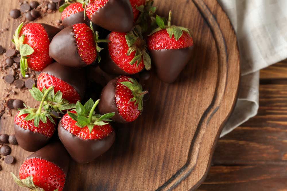 Strawberries in Chocolate