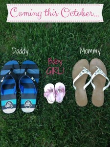 And baby makes three ... our Facebook sex reveal photo!