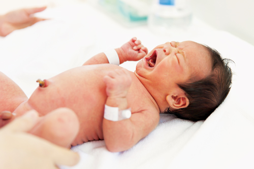 newborn baby navel