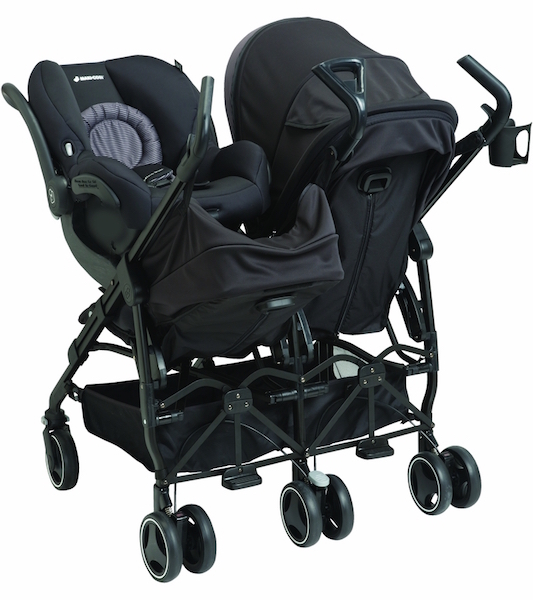 double buggy compatible with maxi cosi car seat